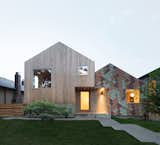 A New Vancouver Home Dazzles With a Facade That Looks Like Falling Confetti
