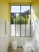 Bath Room, Open Shower, Subway Tile Wall, Full Shower, and Porcelain Tile Floor  Photos from Mama Shelter Rio De Janeiro