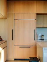 Kitchen, Wood Cabinet, and Refrigerator At $6,099, the 36-inch GE Monogram refrigerator with a bottom freezer was the most expensive item in the appliance budget. The built-in piece blends flawlessly with the ample storage.  Search “「원만한 폰팅」 О6О~5ОО~8ⅼ57  36살남헌팅폰섹 36살남헌팅폰팅з36살남훈남ε36살남훈녀㉂ゆ狈superinduce” from A Darkened Cedar Dwelling in Portland Embodies “Less But Better” Design