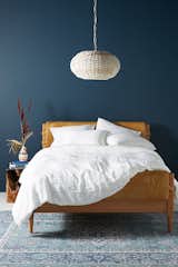 Anthropologie Stitched Linen Duvet Cover