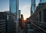 The view from the space’s wraparound terrace. Situated in the heart of Philadelphia’s Center City, Bond Station House is just steps away from Liberty Place, City Hall, and Reading Terminal.