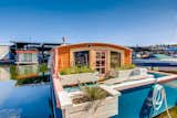 The 212-square-foot Orca houseboat is delightfully trimmed in pink. It was originally built in 1982 and received a thoughtful renovation in 2017.