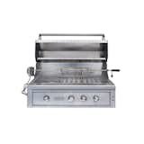 EdgeStar 42 Inch Wide Natural Gas Built-In Grill with Rotisserie and LED Light