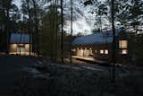 Exterior, Wood Siding Material, A-Frame RoofLine, House Building Type, and Metal Roof Material  Photo 8 of 9 in A House in the Catskills Hovers Over the Landscape