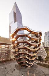 The role of lead landscape architect Thomas Woltz in the Hudson Yards project was always clear: Breathe life into the hulking new neighborhood. Early on, he understood the centrality of Thomas Heatherwick’s 150-foot-tall climbable installation, Vessel. “We realized that it was definitely the gravitational pull of the plaza,” Woltz says.  Photo 1 of 7 in Can Landscape Design Humanize New York's Hudson Yards?