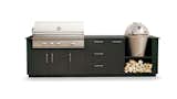 Kitchen console, Urban Bonfire‚ shown here with 	grill and smoker by Caliber.