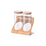 IKEA RIMFORSA Glass and Wood Containers