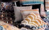 Missoni Home's textiles are well-known for their unique pattern and color combinations.