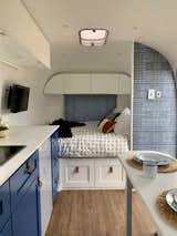 For this project, their client wanted a transportable home for herself and her son to travel in when they came back to the states for the summers. Cole and Neely gave them all that and more with Margot, a renovated 1966 Airstream Safari.&nbsp;