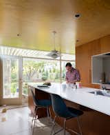 Joseph and Louise Marlow Lloyd M. Joshel House wood kitchen and bar