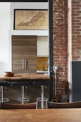 OSSO Architecture renovated Brooklyn loft apartment brick kitchen