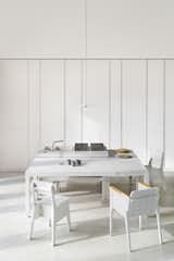 Simone Subissati Border Crossing House white kitchen and dining area