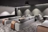 The state-of-the-art home cinema is perfect for intimate movie gatherings.