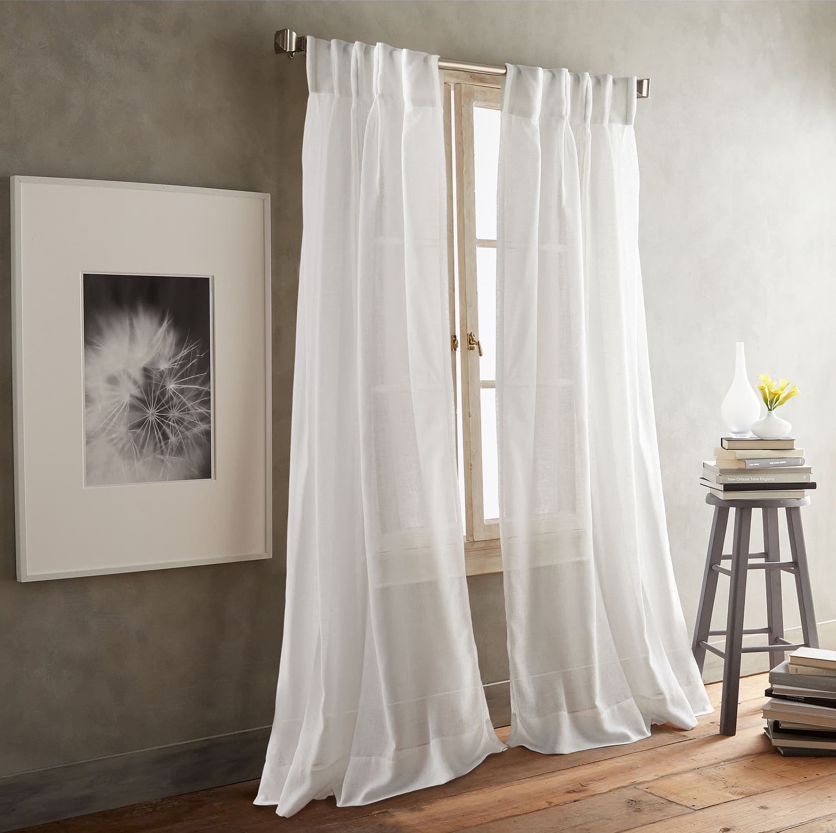 DKNY Paradox Inverted Pleat Back Tab Window Panels
