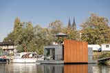  Photo 1 of 13 in A Prefabricated Tiny House Sets Down Anchor Along the Vltava River in Prague