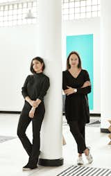 Industrial designer Eugenia Robledo (left) and architect Jimena Londoño (right) teamed up four years ago to found Folies. From restoring midcentury modern furniture to their current catalogue of original pieces, the brand draws from Colombia’s design legacy and employs current materials and techniques—merging past and present to create heirloom items for the future.