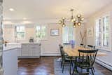 A dining area is adjacent to the kitchen, making entertaining easy.