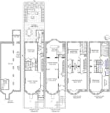 The current floor plan of this two-family row house.