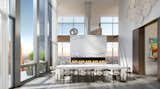 New York City penthouse Fischer + Makooi Architects dining