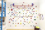 A climbing wall and monkey bars ensure that the kids have plenty of space to goof off.