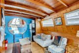 Turnip houseboat Seattle living room