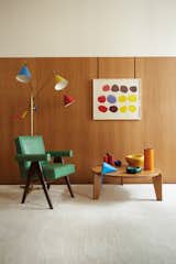 The fundamentals of Emmanuel de Bayser’s Berlin apartment toe the line of cool, muted modern design. Yet there’s a trick at play: by adding distinct shots of color, de Bayser gives every room its own richly hued rainbow and, in doing so, creates a personal paean to the more playful side of midcentury design.