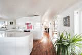 Gosport houseboat white kitchen