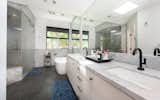 Lea Michele’s Brentwood home marble bathroom