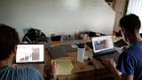 Students take courses in architecture at Perry Ave Commons.&nbsp;