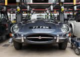This 1961 Jaguar E-Type is a vision in Opalescent Dark Blue.