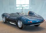 Produced between 1954 and 1957, the Jaguar D-Type features a distinctive fin that provides stability at high speeds. D-Types won the Le Mans race in 1955, 1956, and 1957.