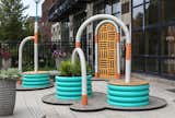 Launched during Detroit Month of Design, ARCADE is an installation by Fernando Bales and Elise DeChard that activates the courtyard of Simone DeSousa Gallery and its adjacent store, Edition. The concrete arches were cast in corrugated irrigation tubes.
