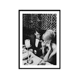 A Glamorous 1960s Couple Dining by Horn & Griner Art Print