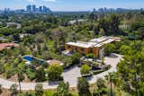 Designed by Richard Meier in 2016, the Foothill Estate is currently owned by entertainment executive and L.A. Olympics Organizing Committee head Casey Wasserman. The six-bedroom home sits on a verdant 3.25-acre lot, just a short drive from Sunset Boulevard.