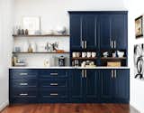 MasterBrand offers its Omega-brand Renner Shaker cabinetry in maritime, naval, and blueberry.