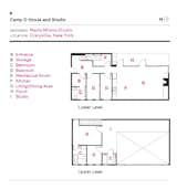 Camp O House and Studio floor plan  Photo 1 of 5 in Plans by Eric Harker from A Designer’s Catskills Home Wears a Shou Sugi Ban Skin