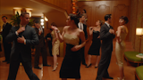 Extras at Mrs. Maisel’s "Miami After Dark" party are dressed in the attire of the era, complimenting the home’s 1968 pedigree.