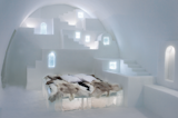 White Santorini, by Haemee Han and Jae Yual Lee, brings the easygoing, warm architecture of Greece to the frozen landscape.