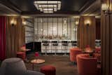 The hotel’s lower level hosts Silver Lyan, a subterranean cocktail bar features oak flooring, marquetry work on the walls, and Japanese-inspired elements like a Nori curtain entrance.
