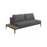 Gloster Grid Meteor Outdoor Lounger End Table Unit