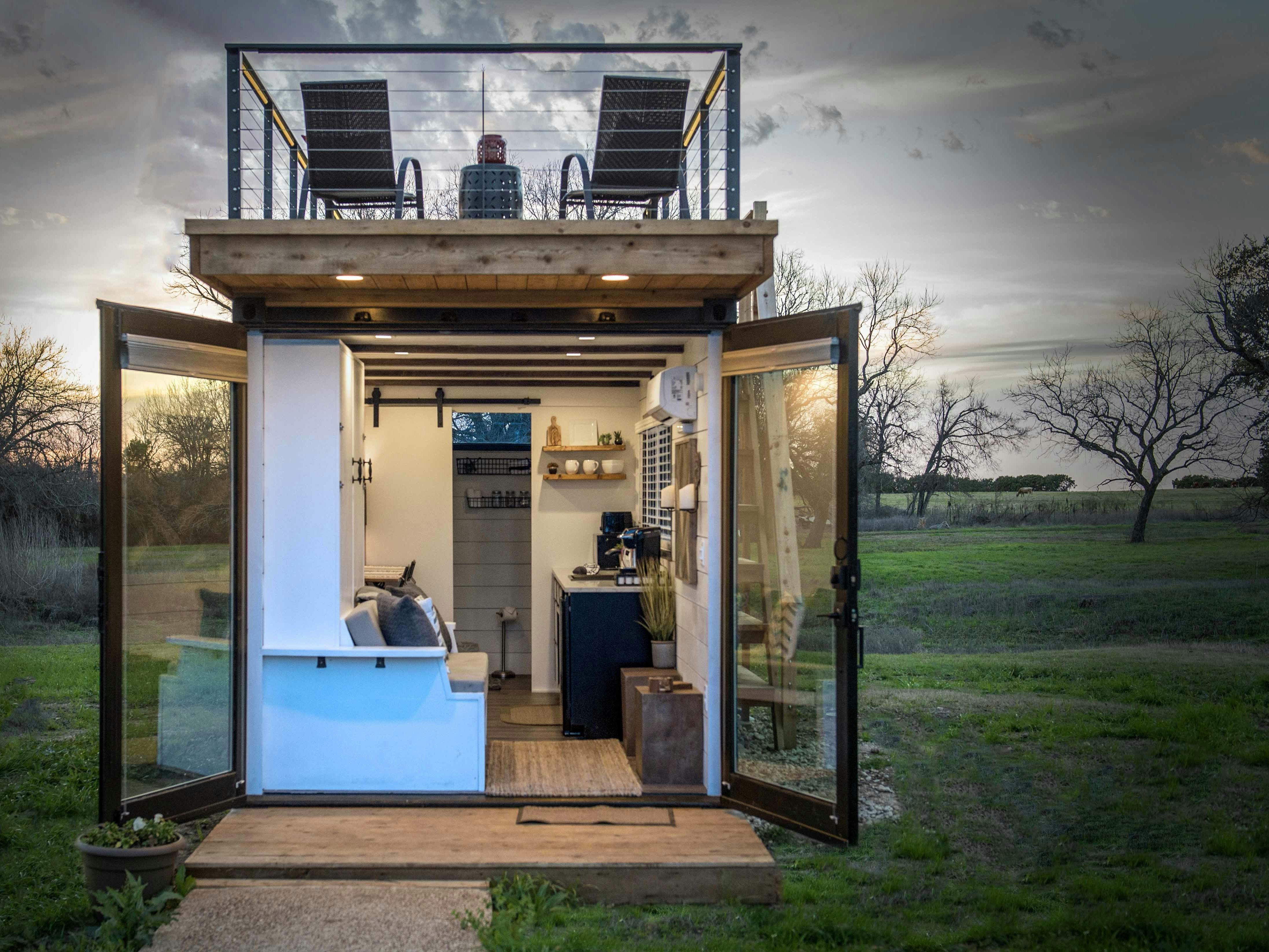 This Texas Company is Turning Shipping Containers into Double-Decker Tiny  Homes - Dwell