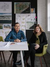 Walter Meyer and Jennifer Bolstad, the founders of Local Office Landscape and Urban Design, at their offices in Brooklyn.