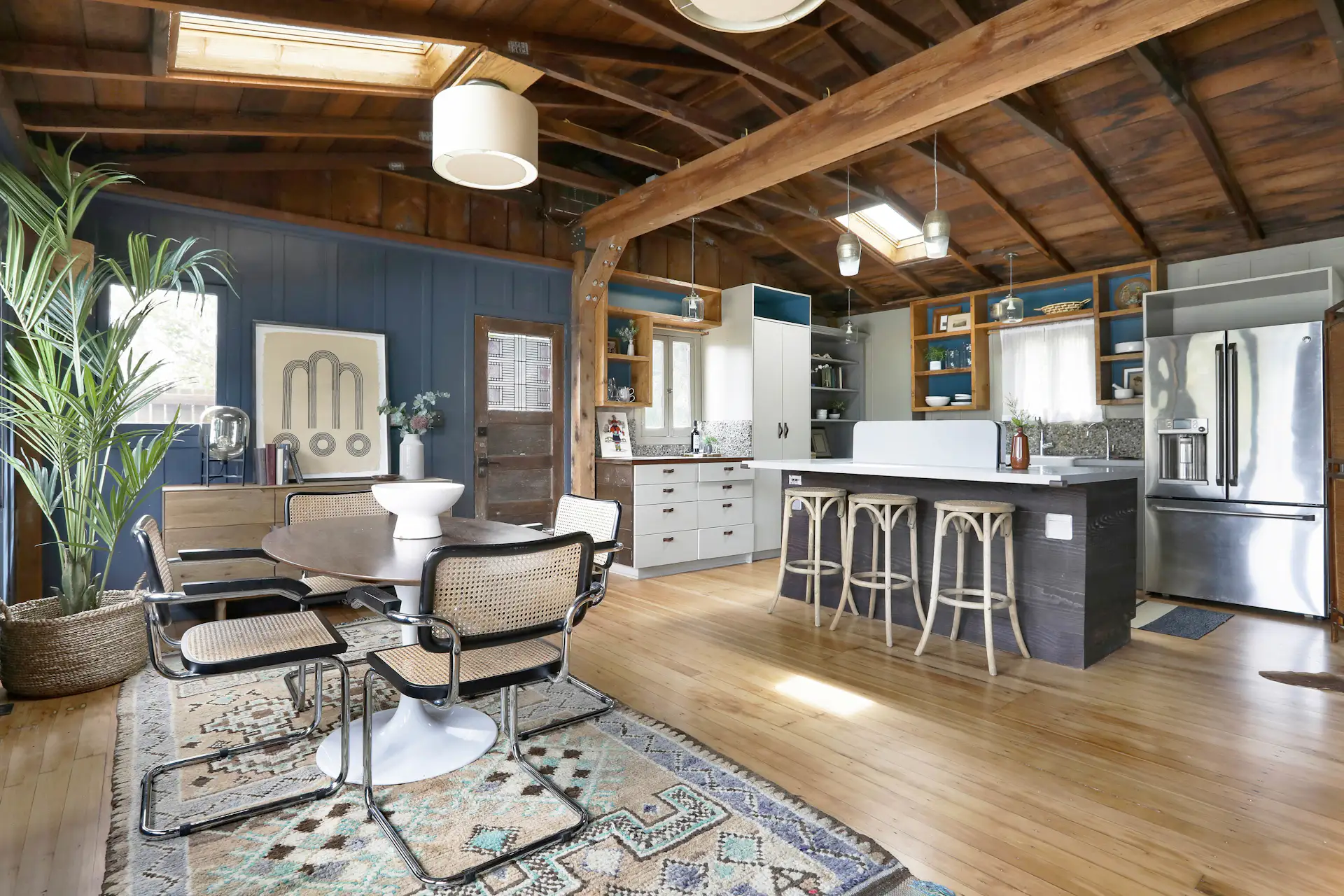 Tucked away in the Los Angeles neighborhood of Echo Park, 1623 Landa Street contains two, century-old bungalows. Here is a look at the living spaces inside one of the two homes.