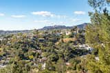 Views from the living room extend across Los Feliz to the Griffith Observatory.