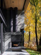 River House by Tom Kundig fireplace