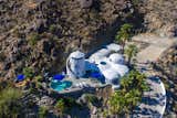 An aerial view of the The Santorini House.