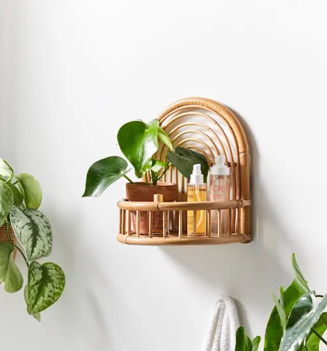 Urban Outfitters Rattan Arc Wall Shelf by Urban Outfitters Dwell