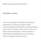 Dong-Ping Wong’s Instagram post from June 4th urges BIPOC creatives to add to the growing list.