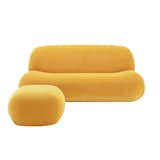 Yabu Pushelberg evokes a classic in the firm’s 2020 collaboration with Ligne Roset. Three densities of foam support the sofa’s lozenge shape, a nod to Gaetano Pesce’s Up chair, and provide its particular mix of give and buoyancy.
