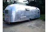 The Airstream was found in the Adirondacks, and then relocated to Hudson, New York, to be gutted and renovated.